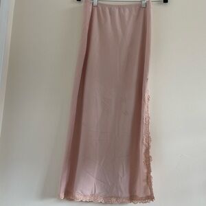 Wild Fable Romantic Blush Pink Lace Trim Y2K Fairy Half Slip Skirt Size S